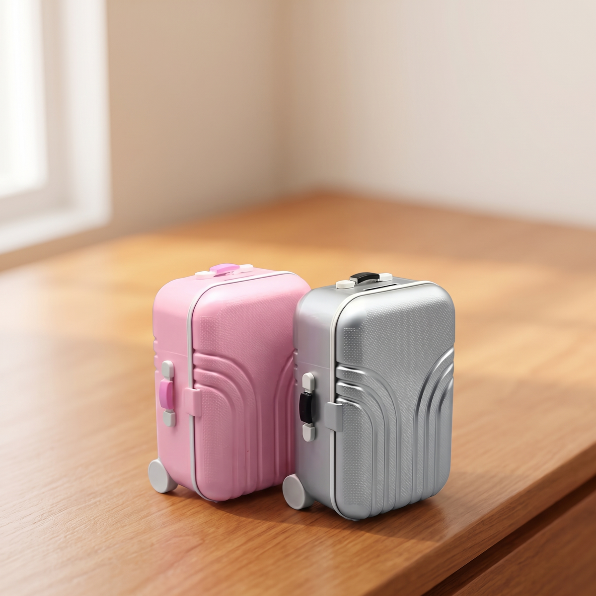 Musical Suitcase Jewellery Box with Mirror & Spinning Ballerina