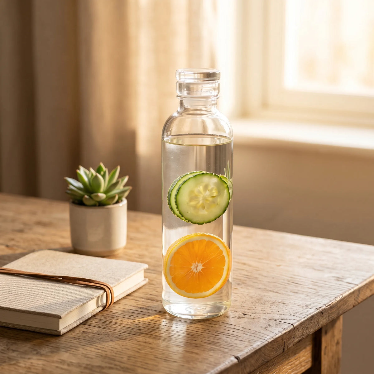 500ml Glass Water Bottle – BPA-Free Reusable Drinking Bottle