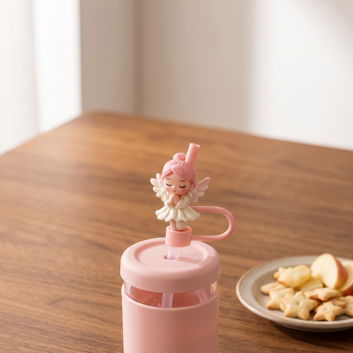 Cute Fairy Straw Topper – Silicone Straw Cover (1 Pc)