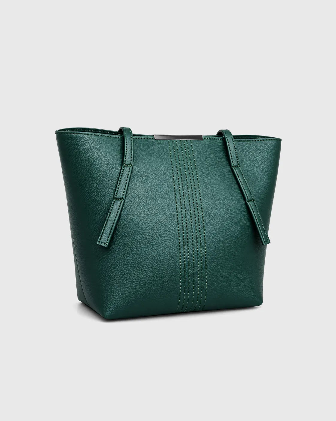 Dark Green Dual-Strap Business Tote Bag – Women’s Work Handbag