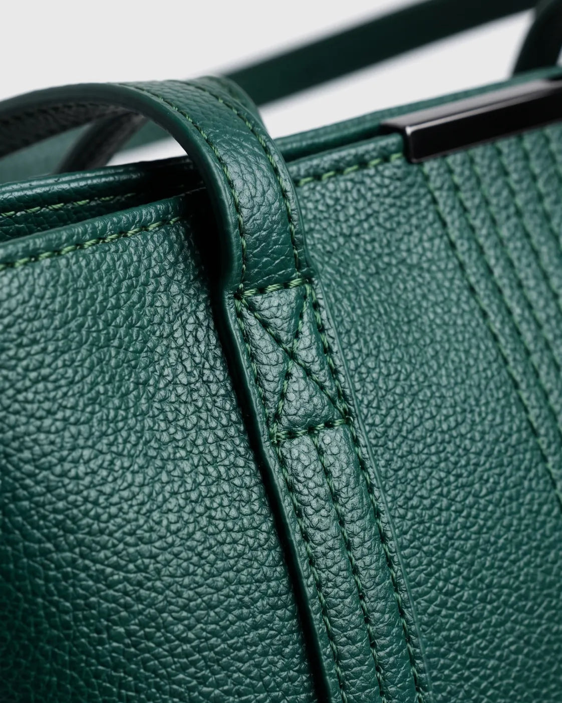 Dark Green Dual-Strap Business Tote Bag – Women’s Work Handbag