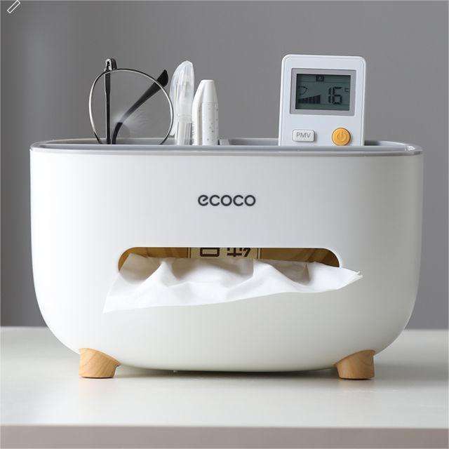Multi-Purpose Table Organiser & Tissue Holder – Remote Control Storage Box
