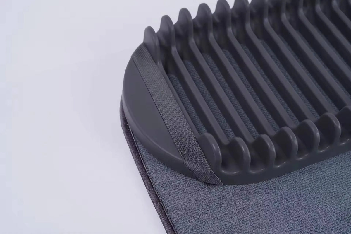 Dish Drying Rack With Absorbent Microfiber Mat