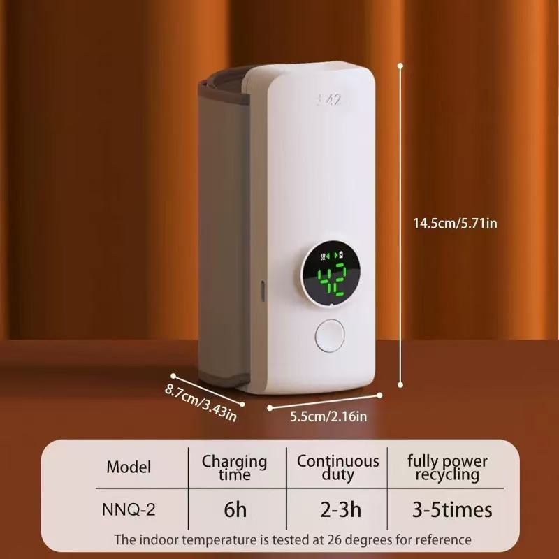 Baby Bottle Warmer with Digital Display – Rechargeable Milk Heating Bag