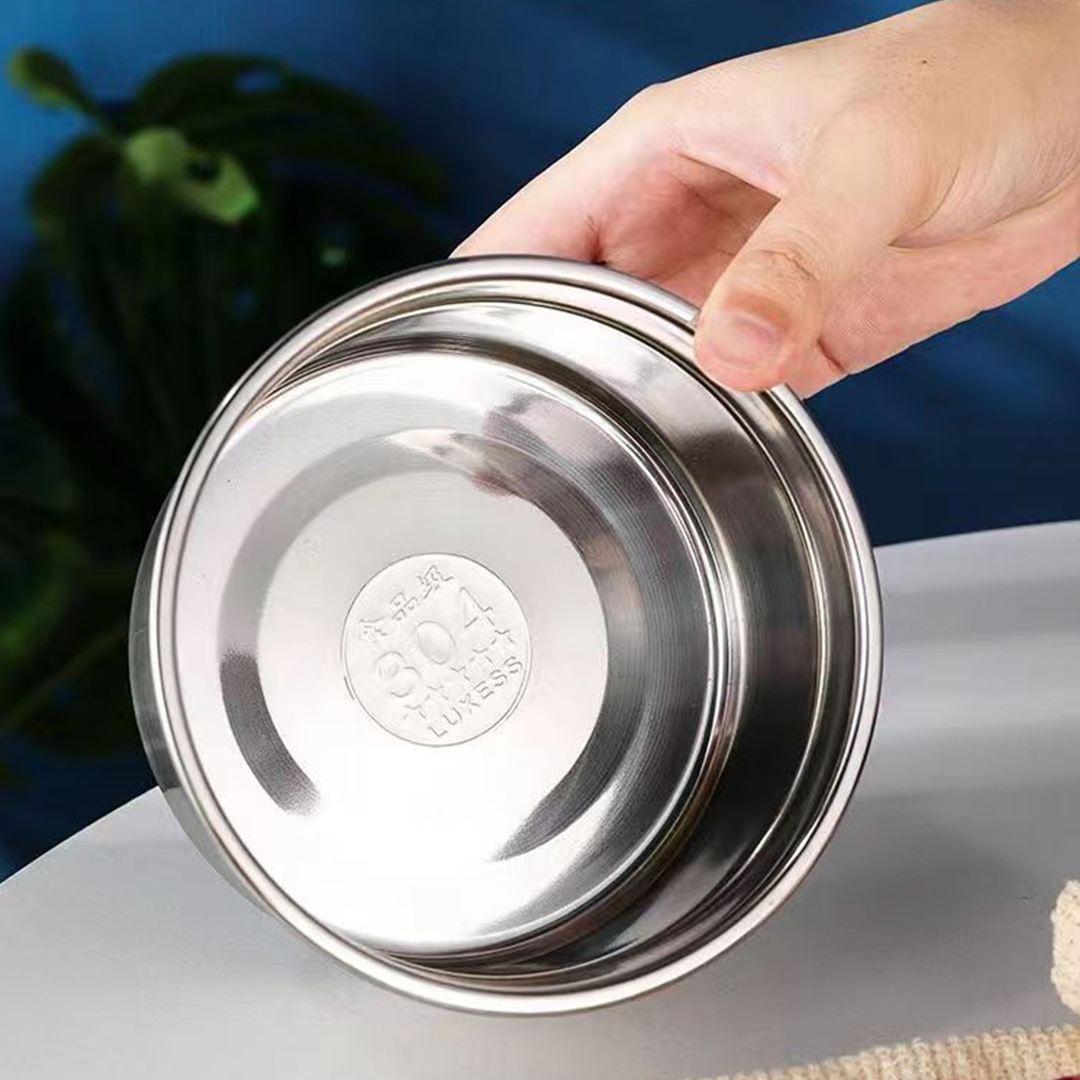Stainless Steel Airtight Lunch Box Set with Plastic Lid for Kids & Adults