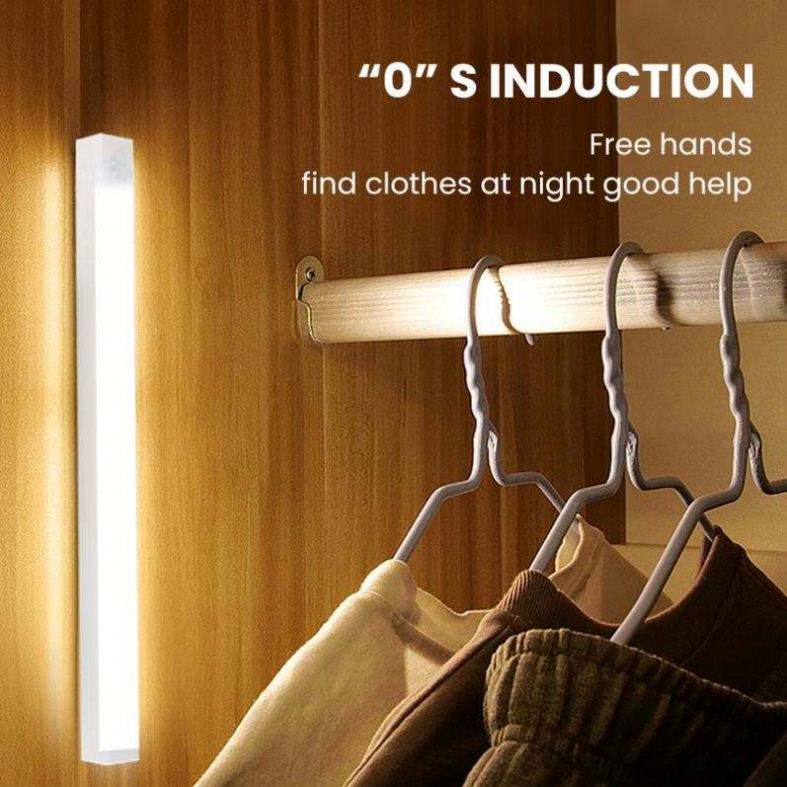 USB Rechargeable Motion Sensor LED Cabinet Light – Wireless Under Cabinet Light
