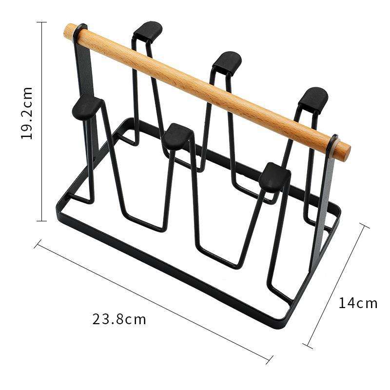 Metal Tableware & Cup Storage Rack | Freestanding Draining Kitchen Organiser