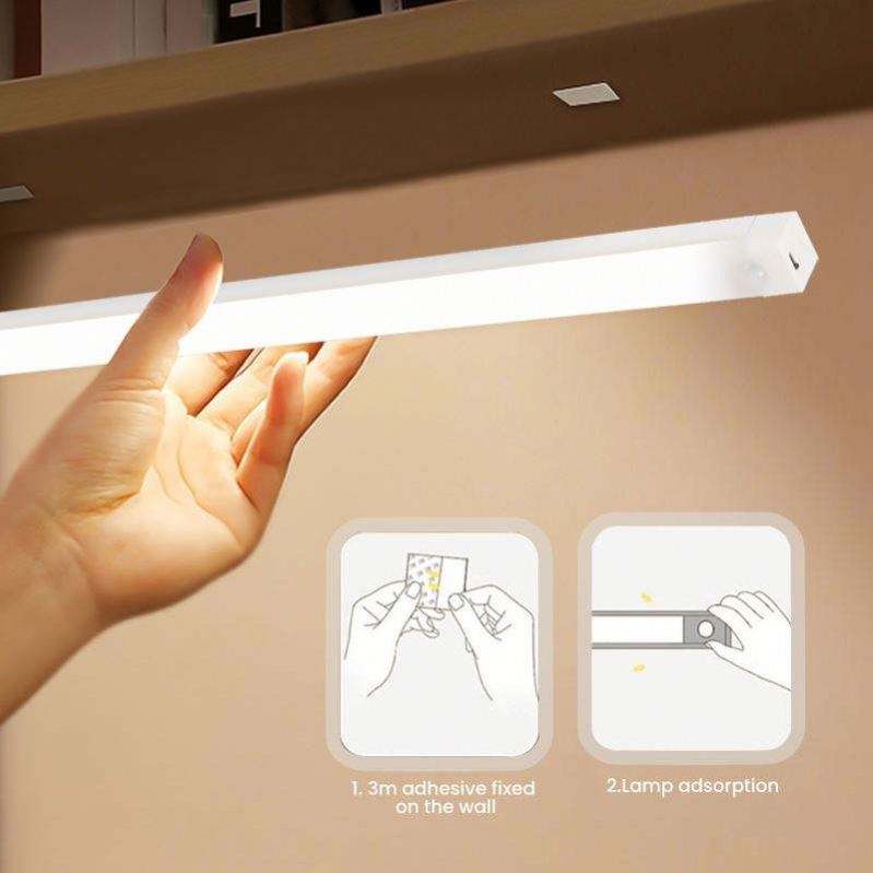 USB Rechargeable Motion Sensor LED Cabinet Light – Wireless Under Cabinet Light