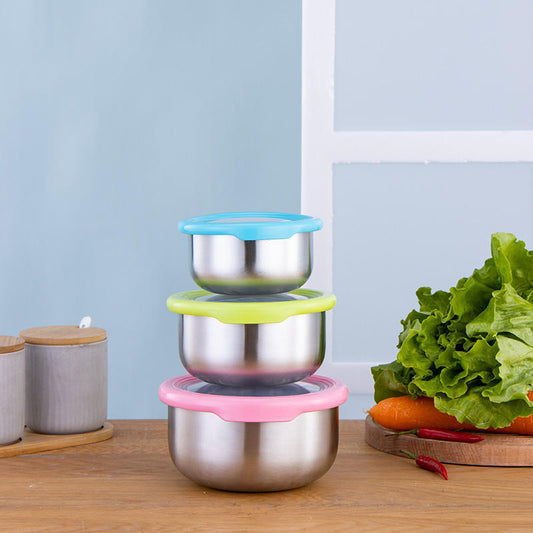 Stainless Steel Bento Lunch Box Set with Bag | Meal Storage Container with Lid