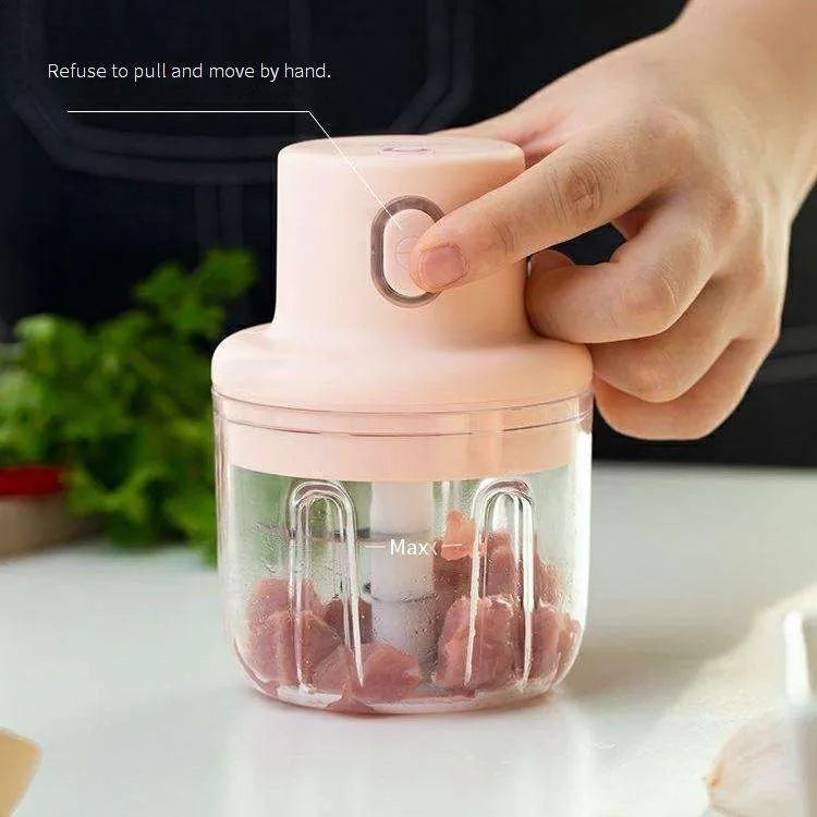 Electric Garlic Crusher & Mini Vegetable Chopper – Kitchen Gadget