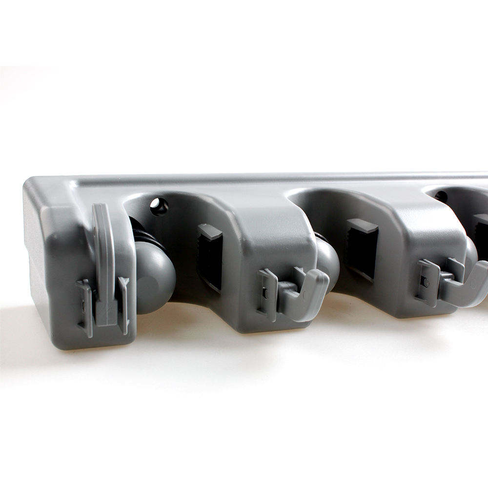 Aluminium Wall-Mounted Mop Holder – Bathroom Cleaning Tool Organiser