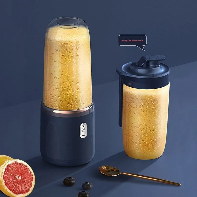 Portable Electric Juicer Cup with 5 Blades – Automatic Cleaning