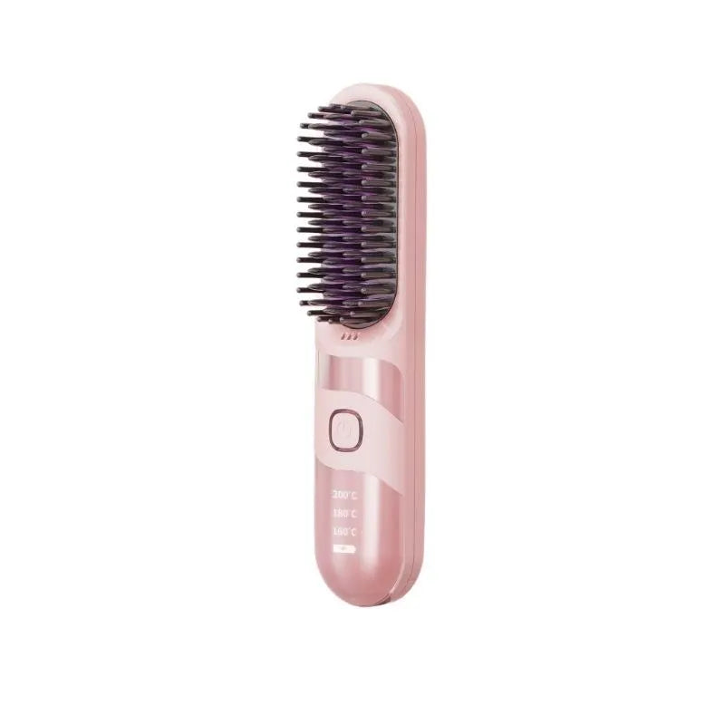 Rechargeable Wireless Hair Straightener & Curling Wand with Negative Ion Technology