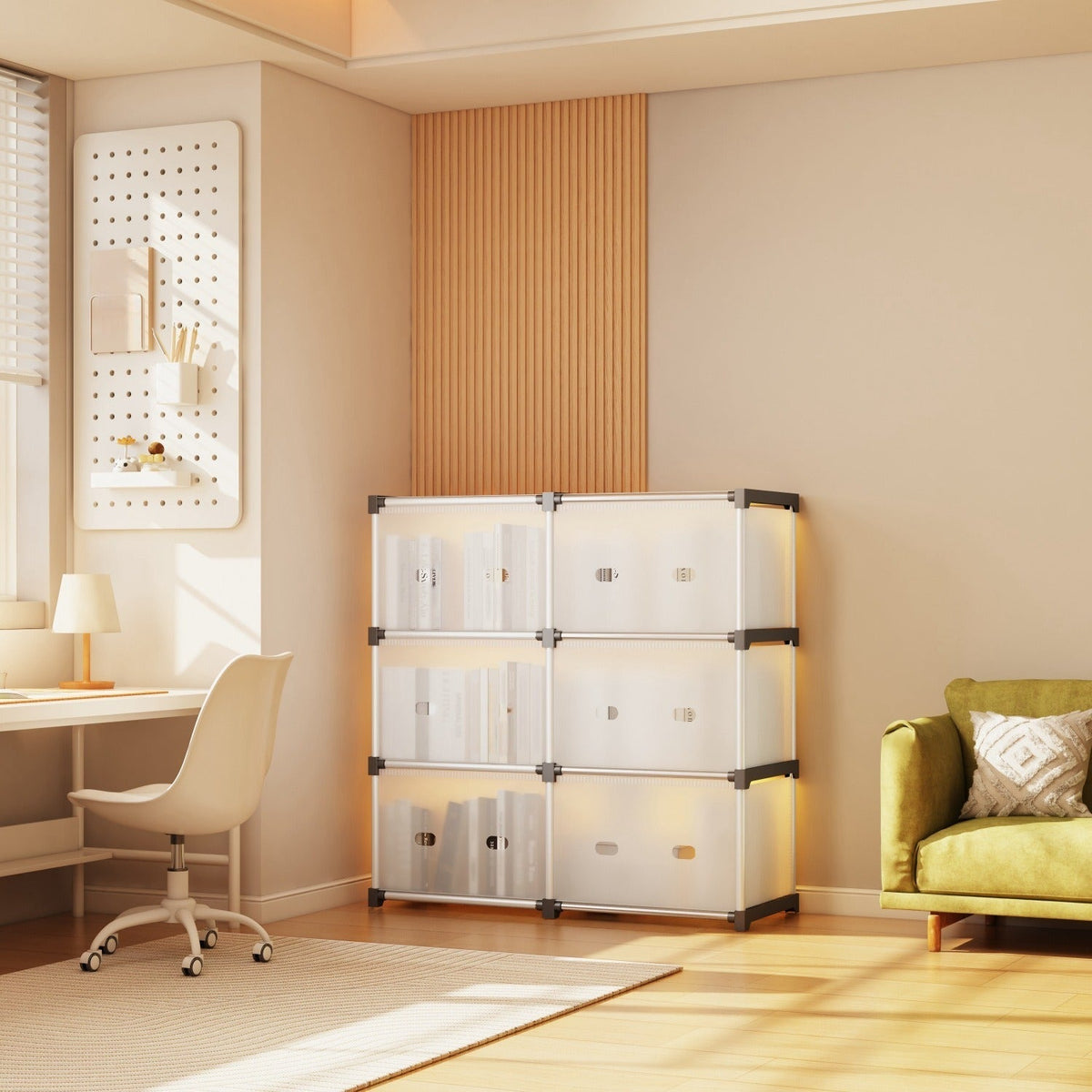 Multiayer Dust-proof Cabinet Storage Shelf