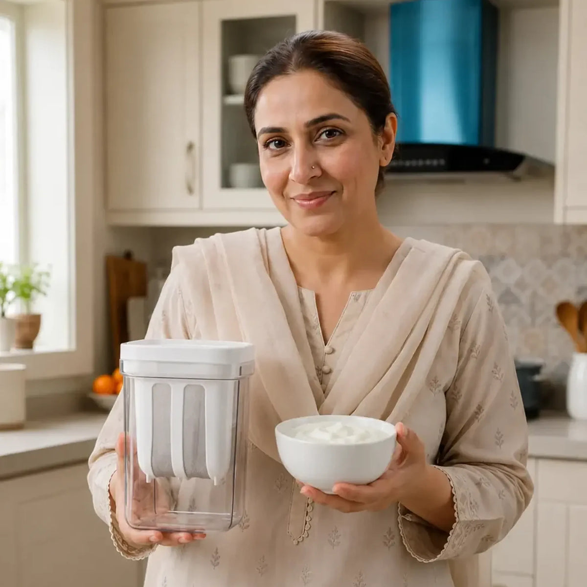 Homemade Greek Yogurt Maker with Strainer