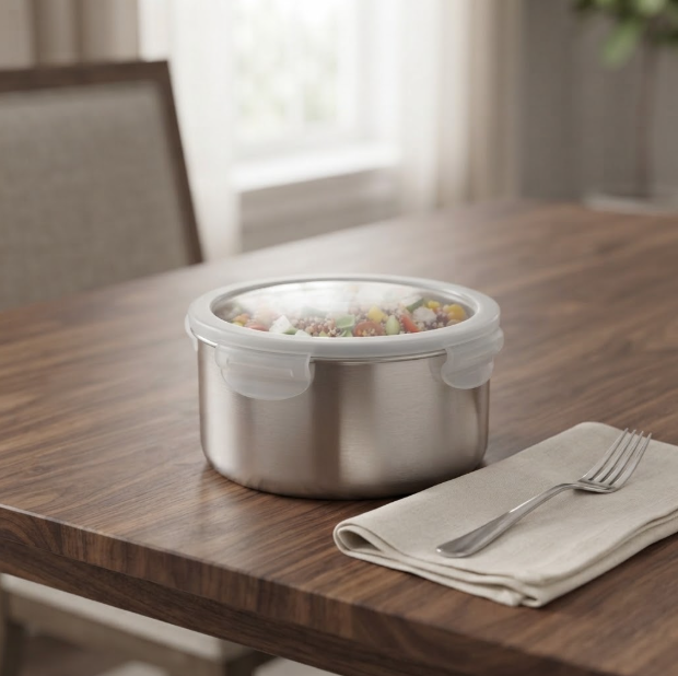 3-Piece Stainless Steel Lunch Box Set
