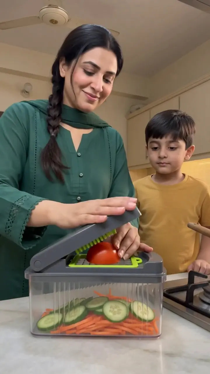 14-in-1 Manual Vegetable Chopper & Slicer