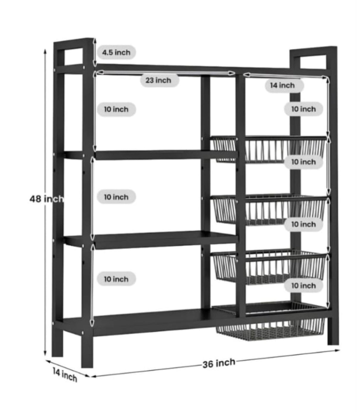Multifunctional Storage Rack with Wheels | Kitchen Cabinet Shelf Organiser