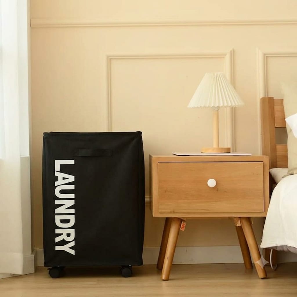 Large Capacity Laundry Basket with Wheels | Rolling Clothes & Laundry Hamper