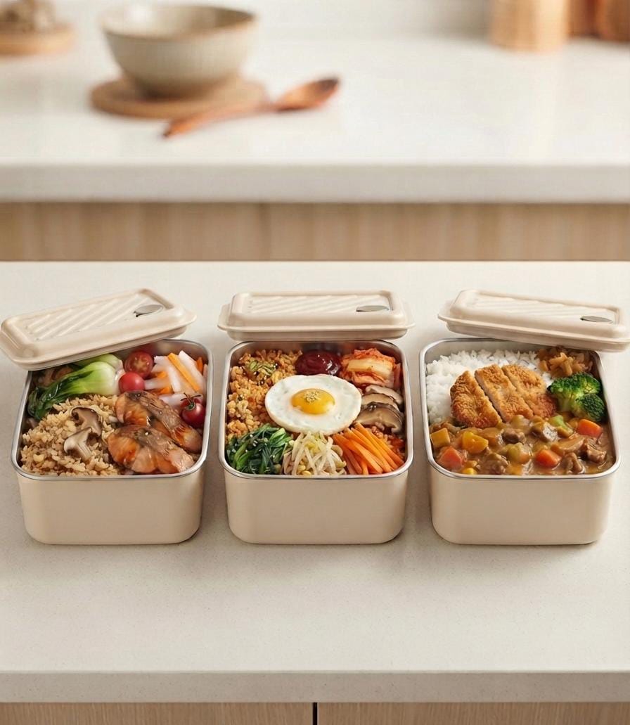 Stainless Steel Portable Lunch Box | Meal Storage Container