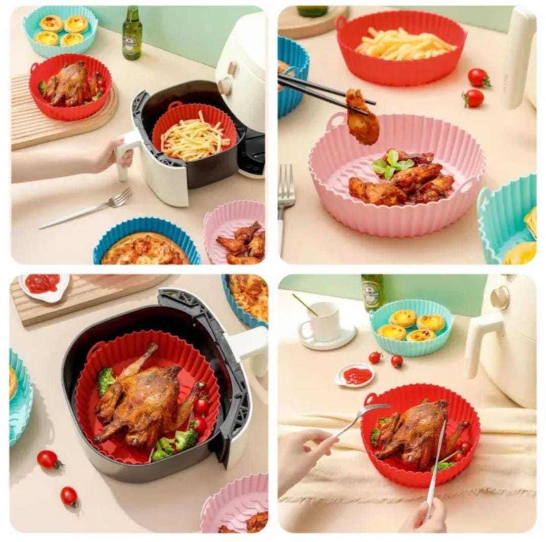 Reusable Silicone Air Fryer Liner – Non-Stick Oven & Baking Mat