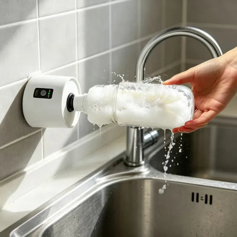 Rechargeable Electric Bottle & Cup Cleaning Brush