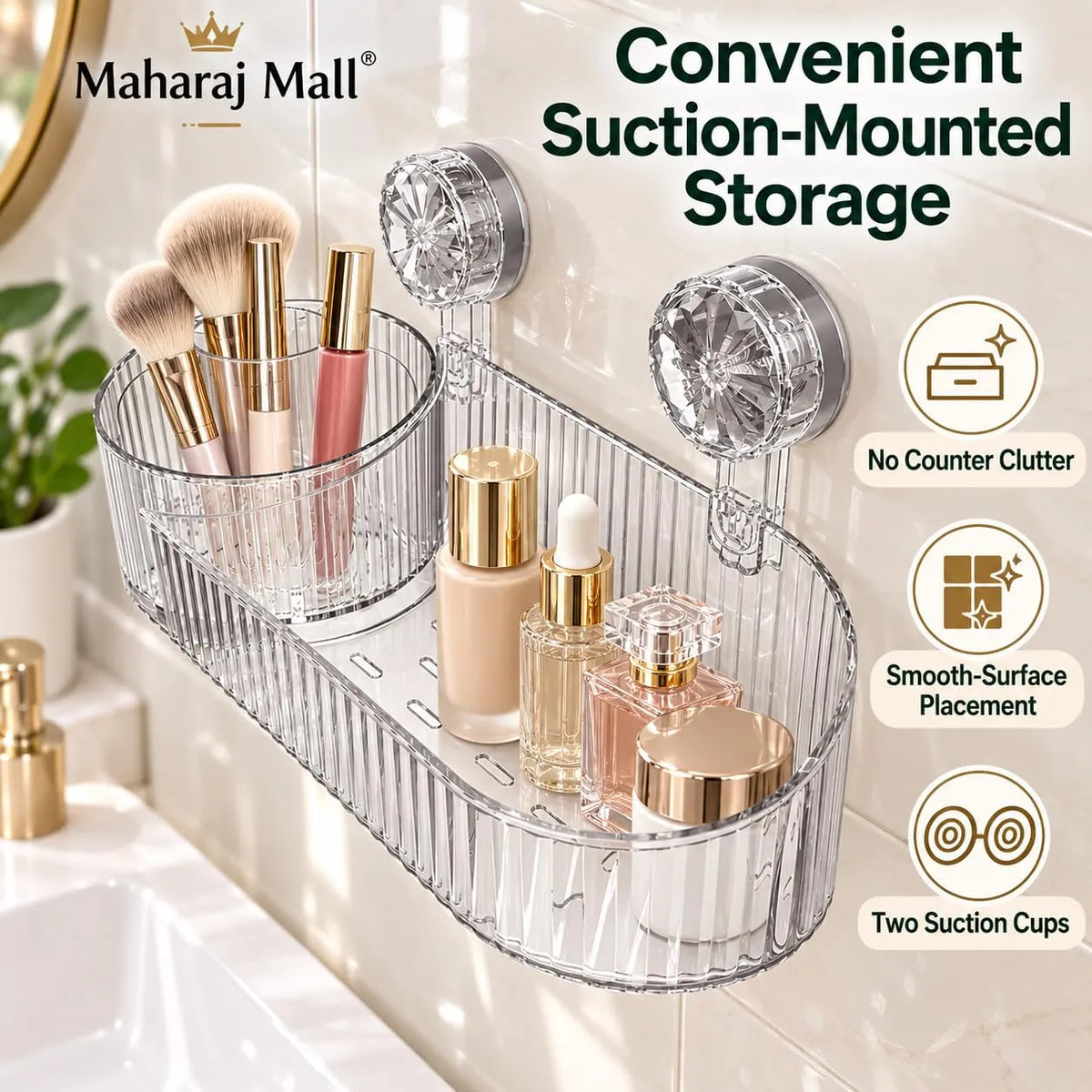 Wall Mounted 360° Rotating Acrylic Organizer