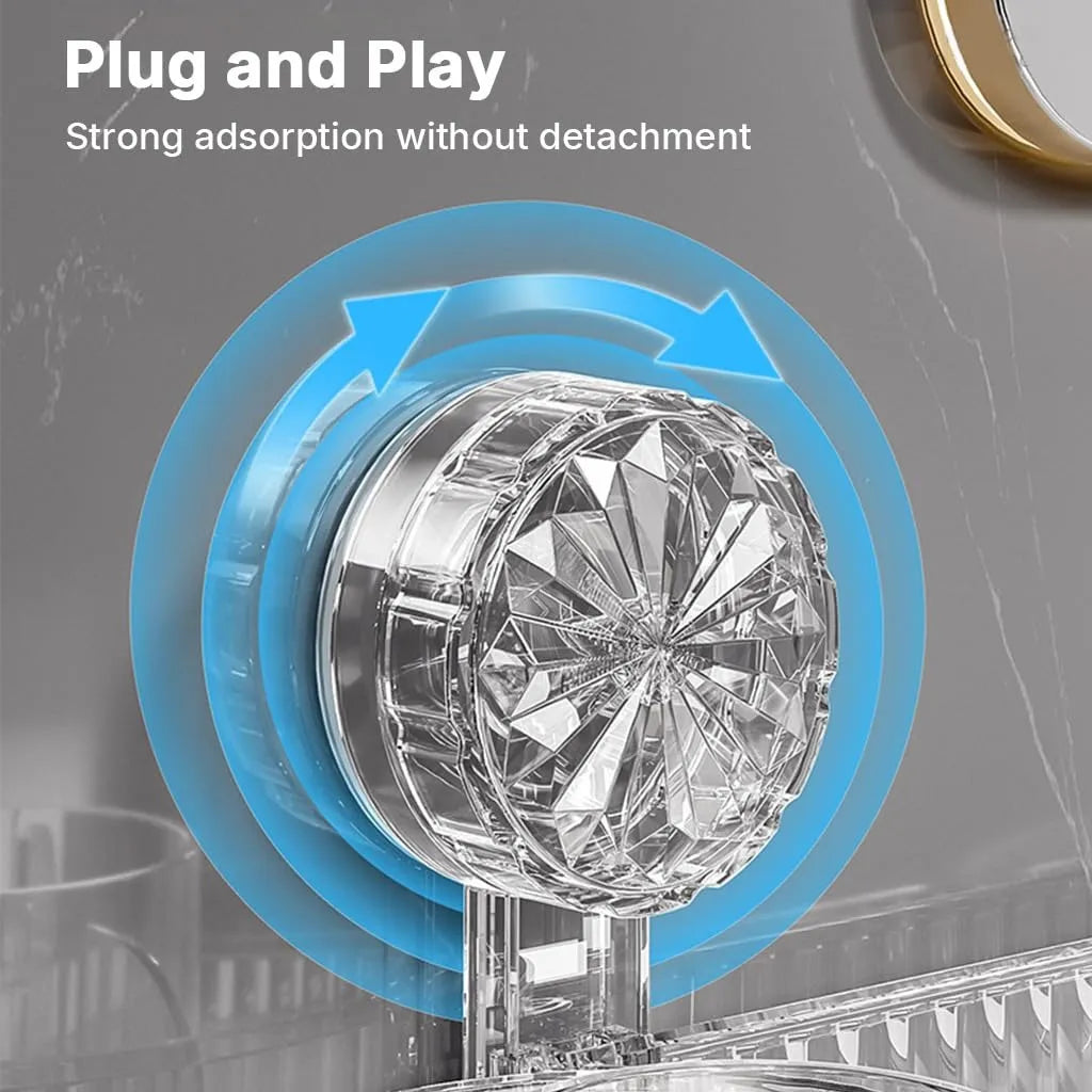 Wall Mounted 360° Rotating Acrylic Organizer