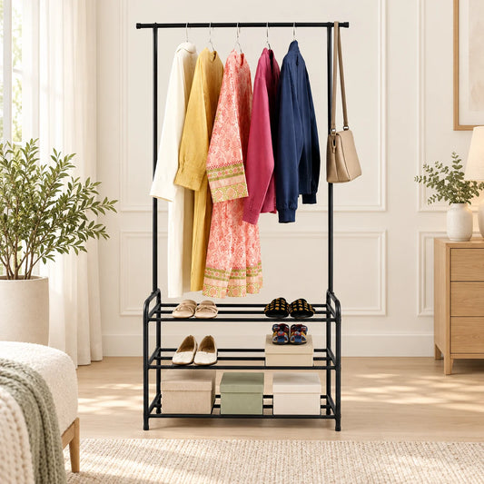 Portable Clothes Hanging Storage Rack