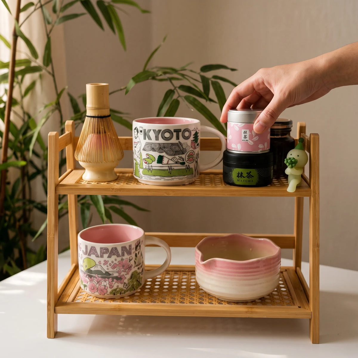 Bamboo 2-Tier Countertop Organizer Shelf – Kitchen, Bathroom & Vanity Storage Rack
