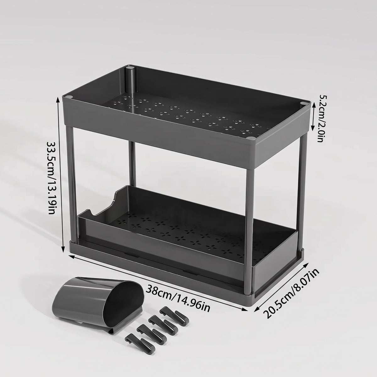 2-Tier Multi-Purpose Kitchen Rack