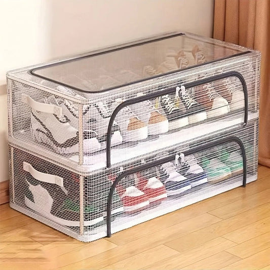 Shoe Storage Box With Steel Frame-Large