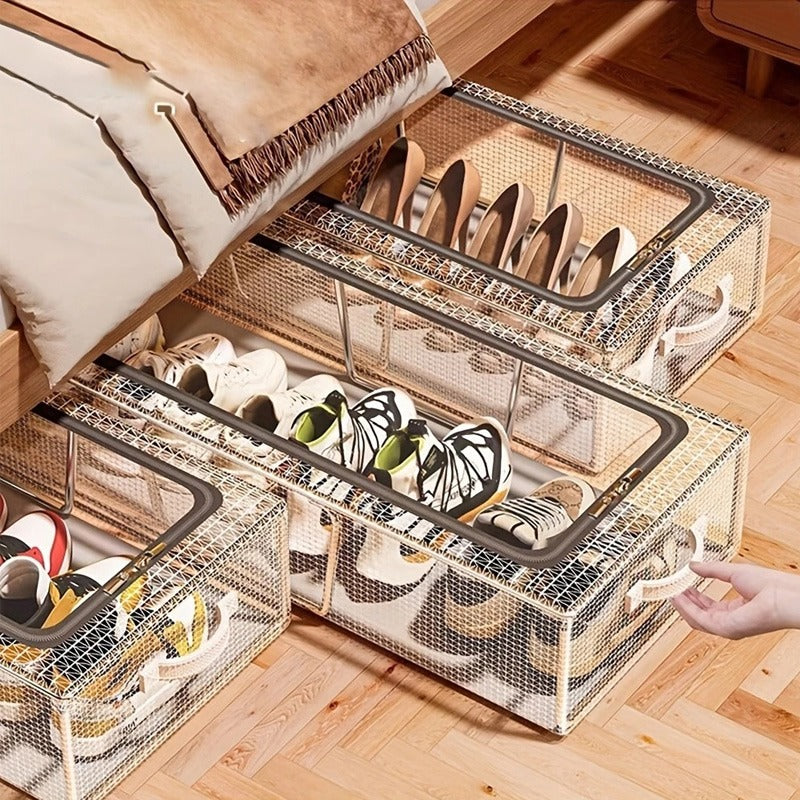 Shoe Storage Box With Steel Frame-Large