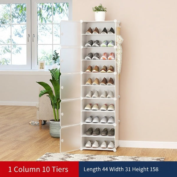 Space-Saving Attachable Cabinet Shoe Rack