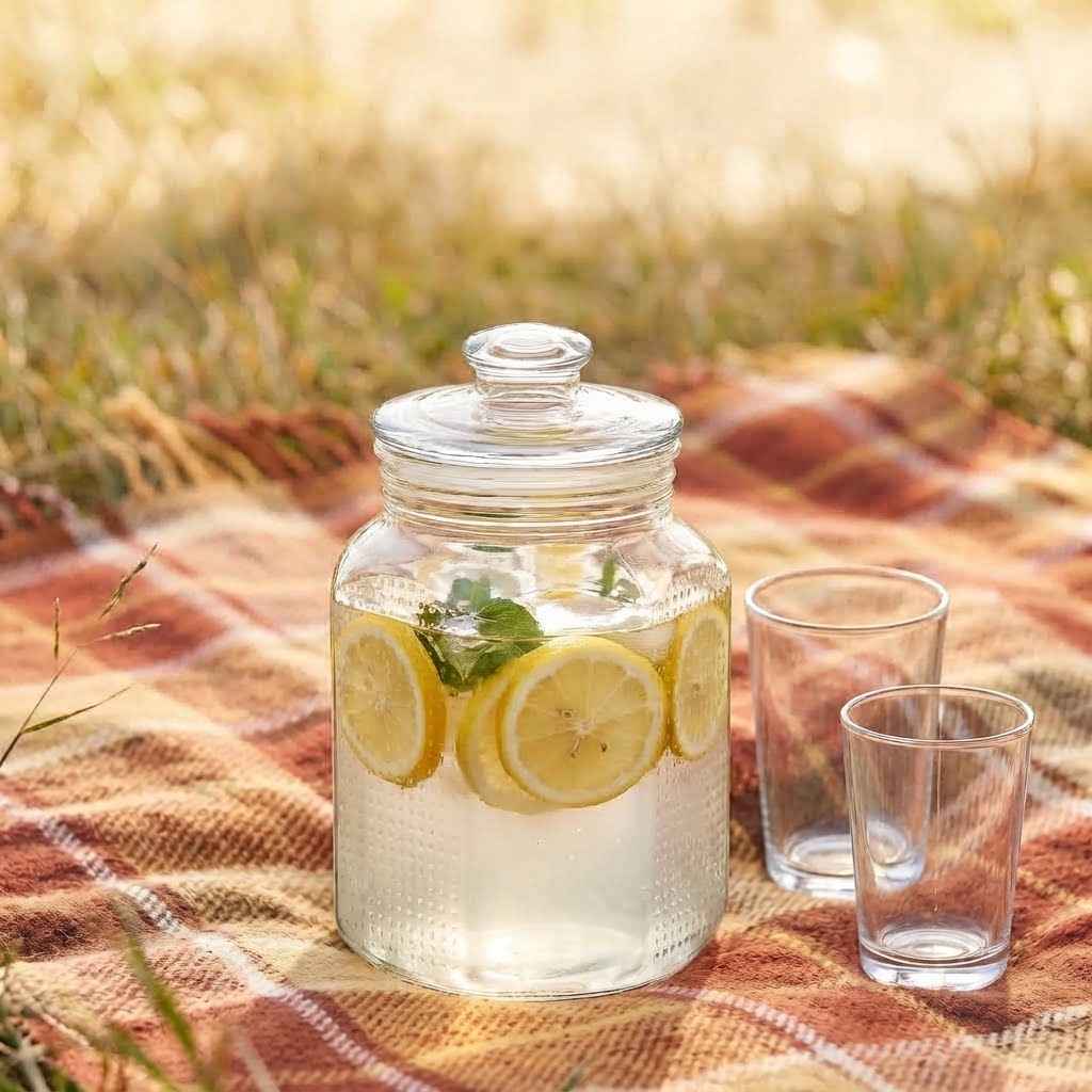 1 Pc Kitchen Ingredient Storage Jar – Transparent Airtight Pantry Organiser