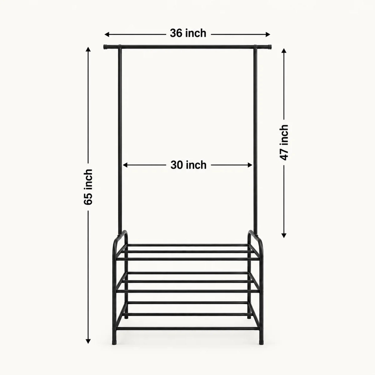 Portable Clothes Hanging Storage Rack