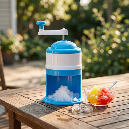 Manual Ice Crusher & Slush Maker with Measuring Cup