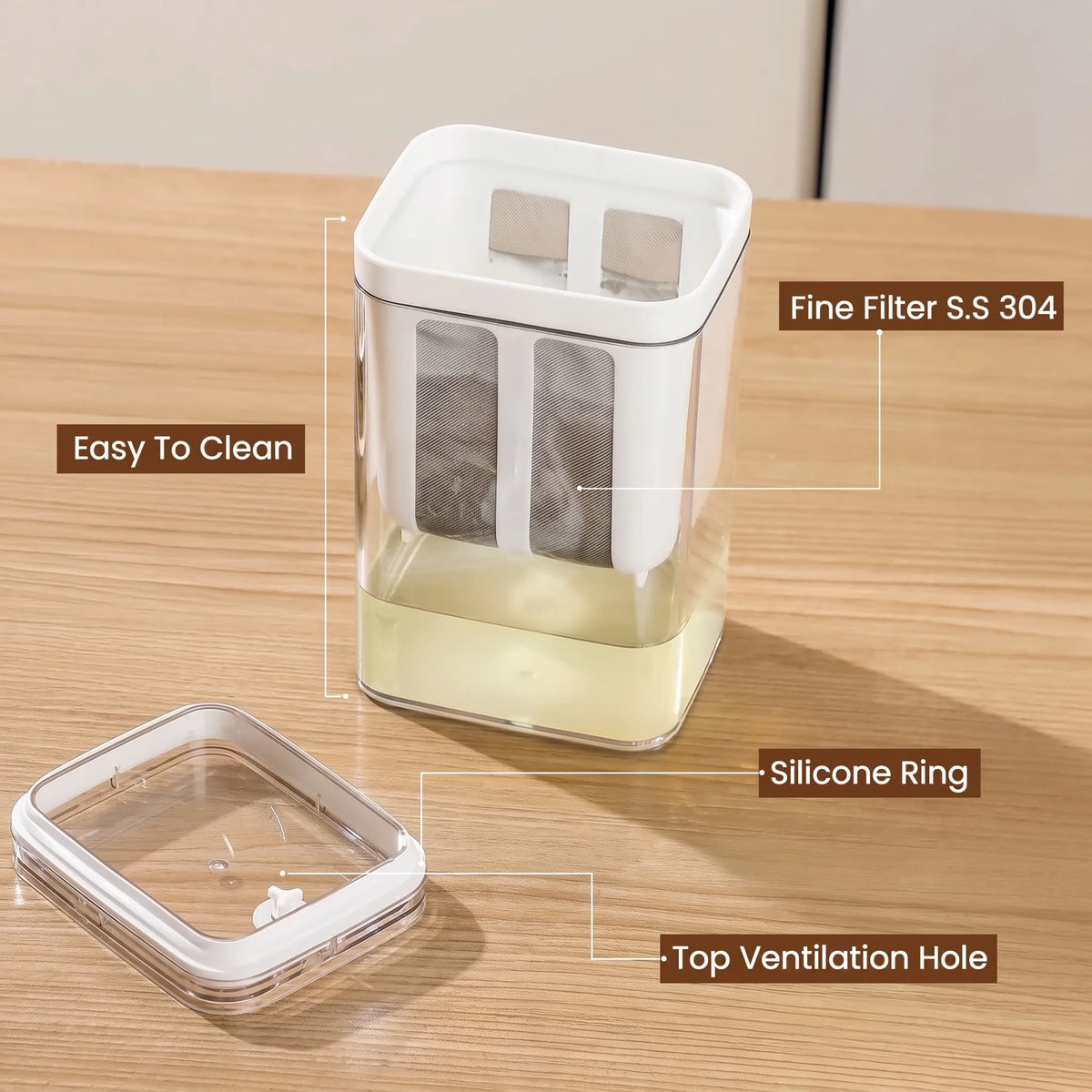 Homemade Greek Yogurt Maker with Strainer