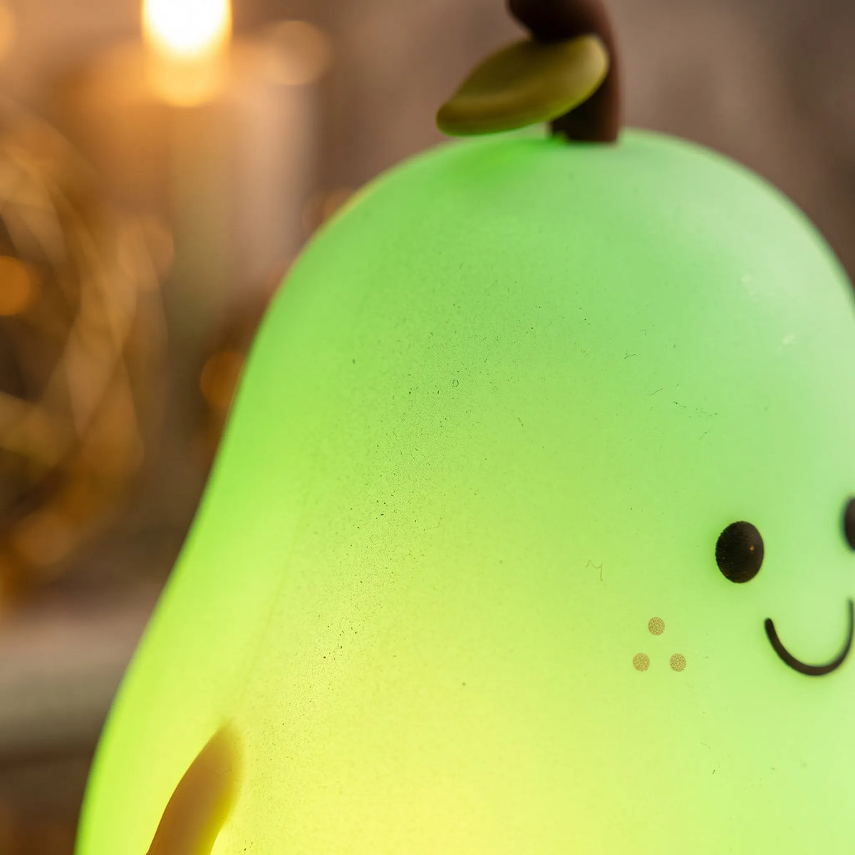 Cute Pear Shape Rechargeable Silicone Table Lamp