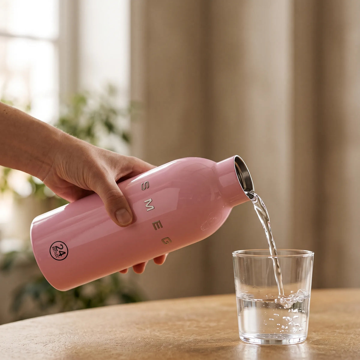 SMEG Insulated Stainless Steel Water Bottle – Vacuum Flask