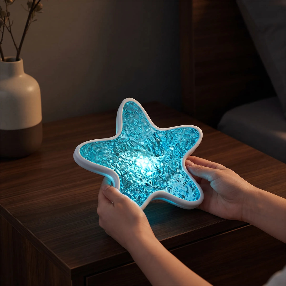 Starfish Crystal Projector Lamp – Ocean Glow Night Light